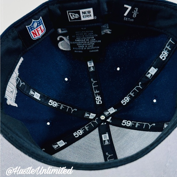 Dallas Cowboys New Era 59Fifty SuperBowl XXX Letterman Fitted Hat Cap Size 7 3/8 - Picture 7 of 7